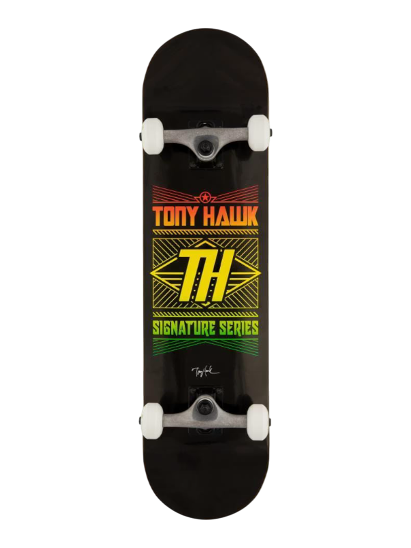 Tony Hawk SS 180+ Stacked Logo Complete Skateboard - Black