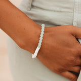 Pura Vida Puka Shell and Frosted Bead Bracelet