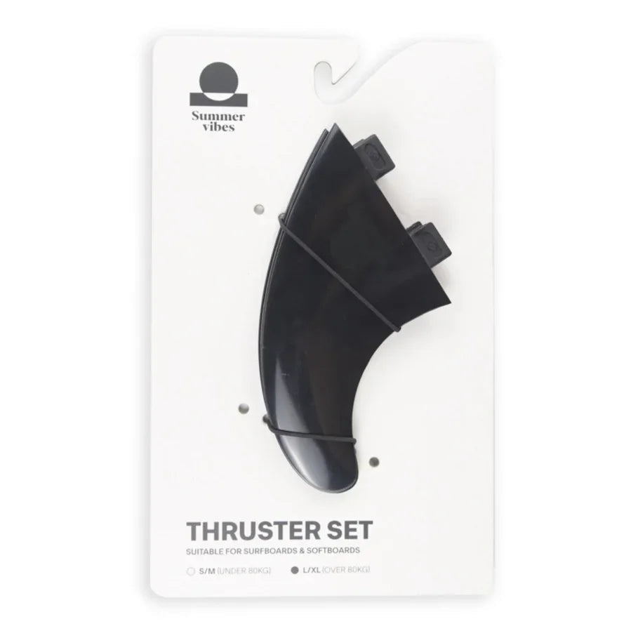 Summer Vibes FCS1 Thruster Set - Black