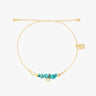Pura Vida Dainty Turquoise Gold Charm Bracelet