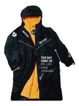 Saltrock 3 in 1 Recycled Changing Robe - Black/Yellow