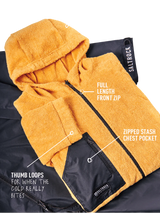 Saltrock 3 in 1 Recycled Changing Robe - Black/Yellow