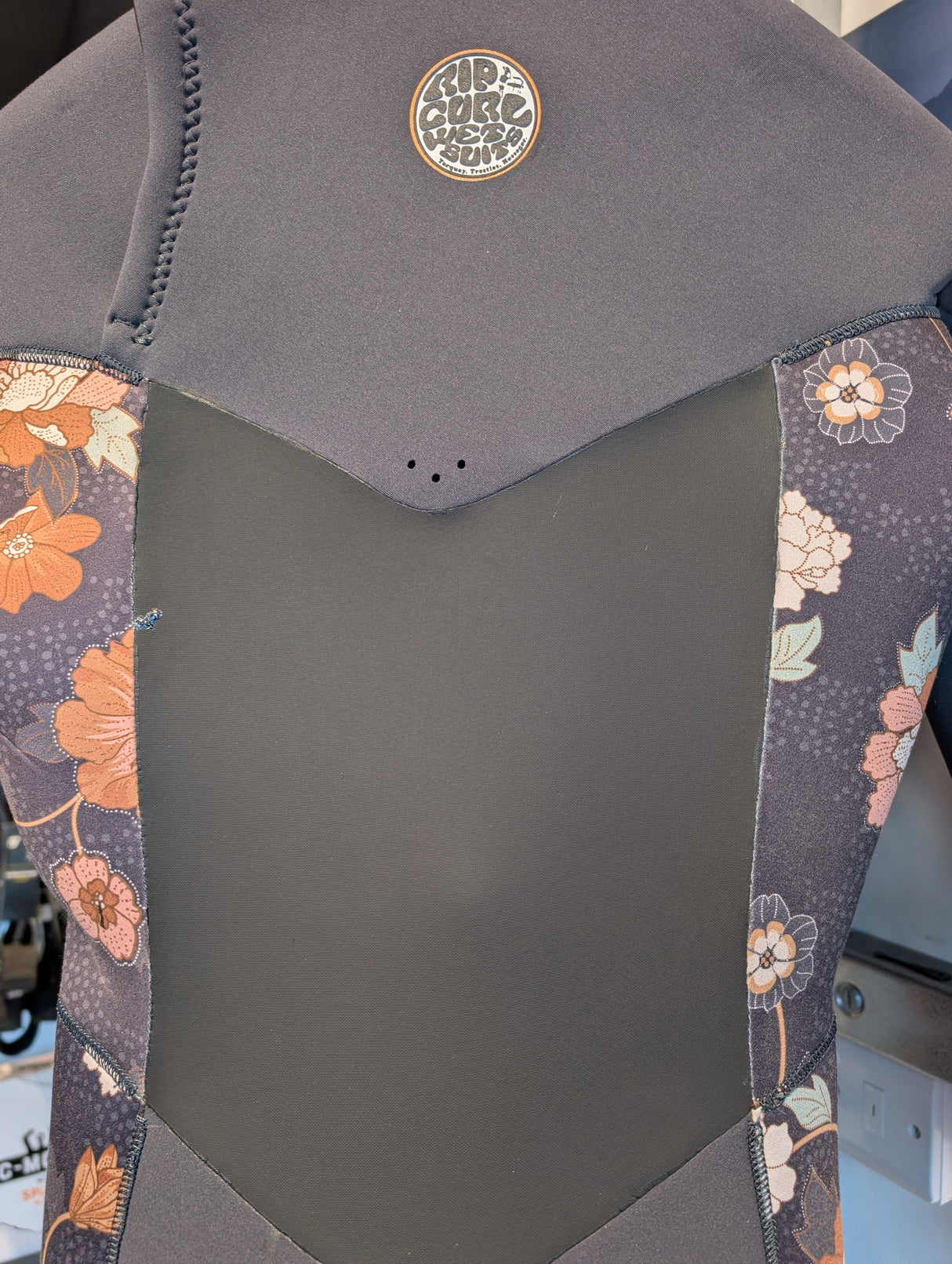 Rip Curl Womens Flashbomb 5/3 Chest Zip Wetsuit - Washed Black