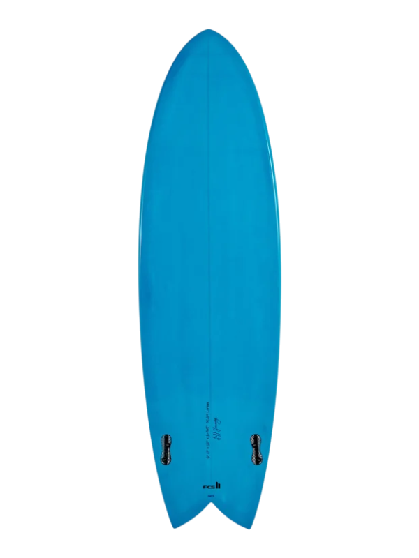 Circle One Heritage Keel Twin Fish Surfboard - Sky Blue