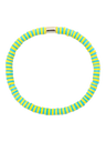 Pura Vida Sunbleached Aqua Seascape Vinyl Disc Stretch Bracelet