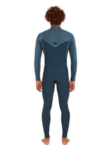 O'Neill Mens Hyperfreak 4/3+ Chest Zip Wetsuit - Dark Orien/Copen Blue