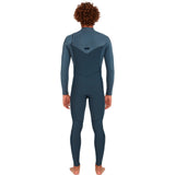 O'Neill Mens Hyperfreak 4/3+ Chest Zip Wetsuit - Dark Orien/Copen Blue