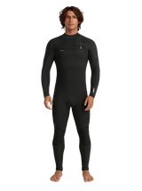 O'Neill Mens Hyperfreak 4/3+ Chest Zip Wetsuit - Black/Black