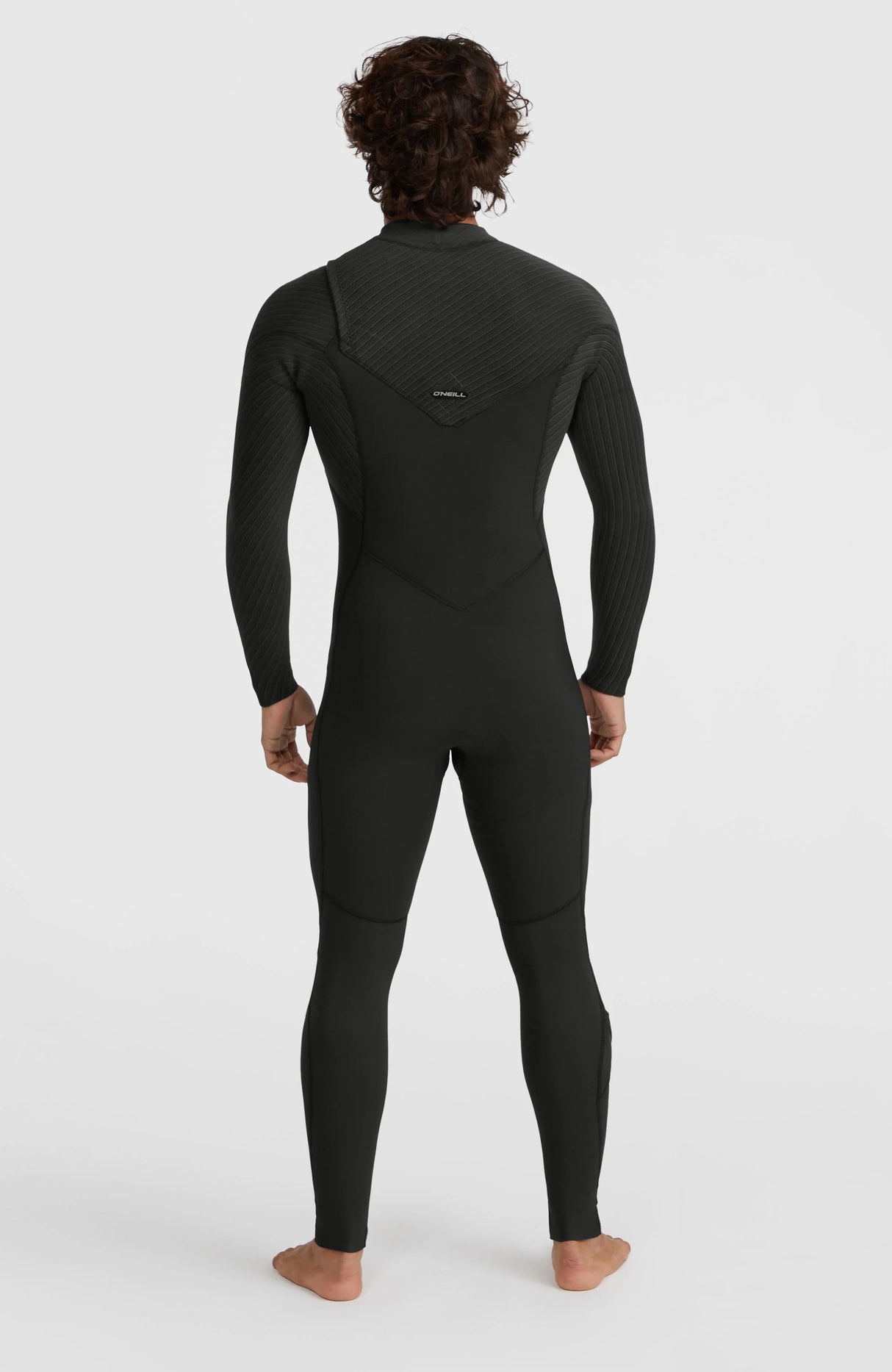 O'Neill Mens Hyperfreak 4/3+ Chest Zip Wetsuit - Black/Black