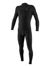O'Neill Mens Hyperfreak 5/4 Chest Zip Wetsuit - Black
