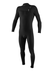 O'Neill Mens Hyperfreak 5/4 Chest Zip Wetsuit - Black
