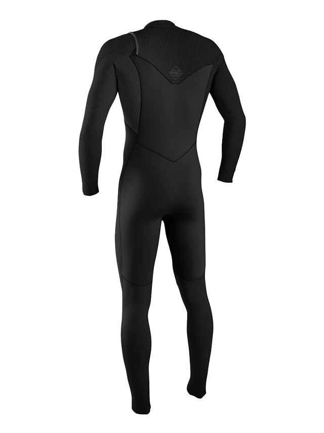 O'Neill Mens Hyperfreak 5/4 Chest Zip Wetsuit - Black