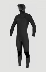 O'Neill Mens Hyperfreak 5/4+ Hooded Wetsuit - Black
