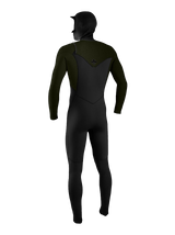 O'Neill Mens Hyperfreak 5/4+ Hooded Wetsuit - Black/Ranger