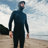 O'Neill Mens Epic 6/4 Hooded Chest Zip Wetsuit - Black