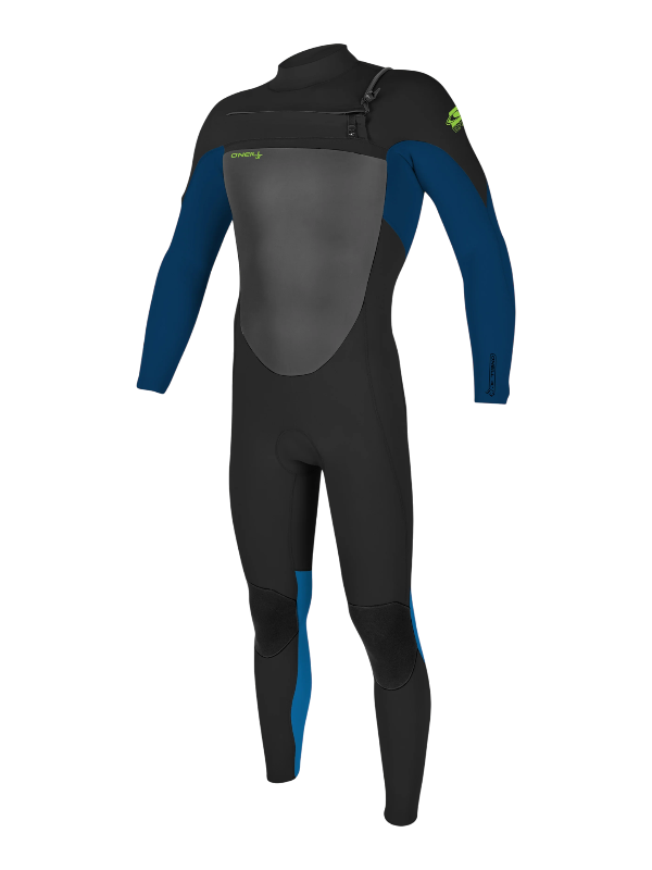 O'Neill Junior Epic 5/4 Chest Zip Wetsuit - Black/Deep Sea/ Bali Blue