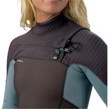O'Neill Womens Hyperfreak 4/3+ Chest Zip Wetsuit - Arabica/Tradewinds