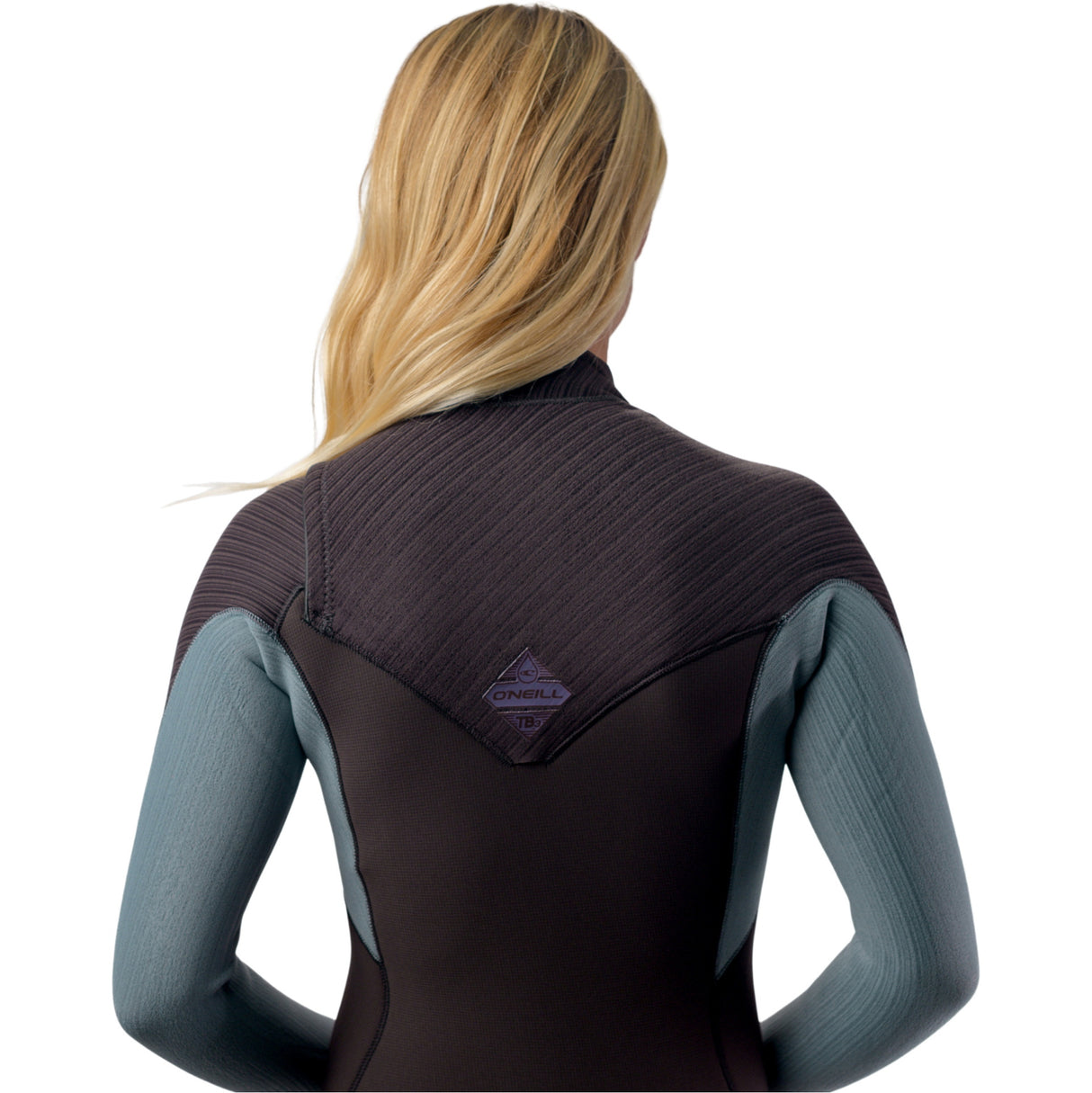 O'Neill Womens Hyperfreak 4/3+ Chest Zip Wetsuit - Arabica/Tradewinds