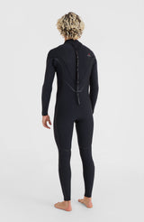 O'Neill Mens Hyperfreak Fire 5/4+ Back Zip Wetsuit - Black