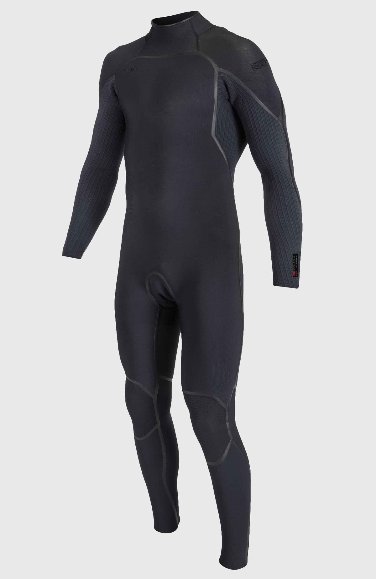 O'Neill Mens Hyperfreak Fire 5/4+ Back Zip Wetsuit - Black