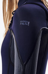 O'Neill Womens Hyperfreak 4/3+ Chest Zip Wetsuit - Shade/Navy