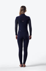 O'Neill Womens Hyperfreak 3/2+ Chest Zip Wetsuit - Shade/Navy