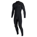 O'Neill Mens Hyperfreak Fire 5/4 Chest Zip Wetsuit - Black