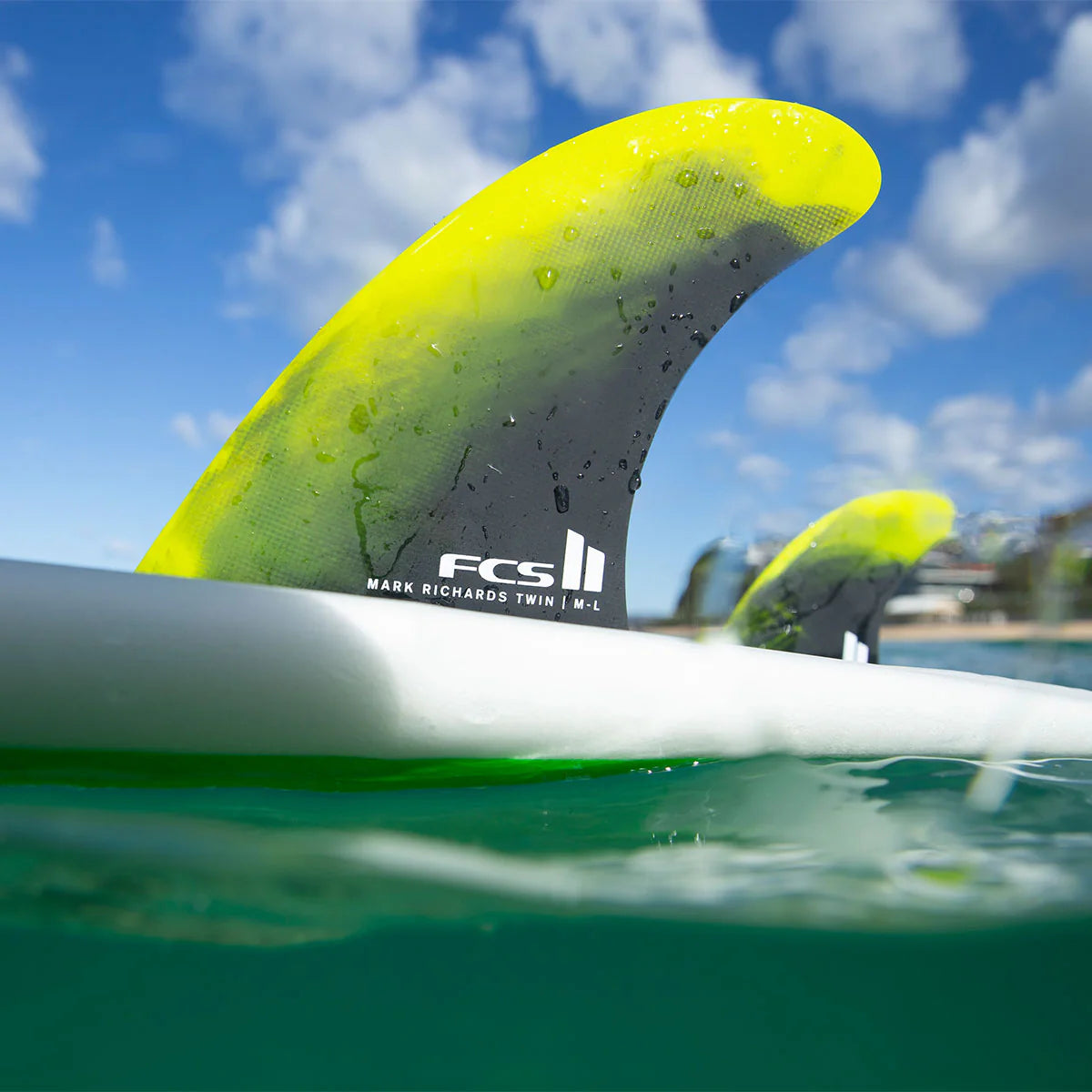 FCS 2 MR PC Twin + Stabilizer Fins - XLarge