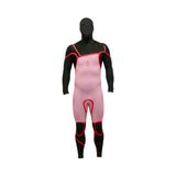 Alder Mens EVO Fire MX Hooded 6/4 Chest Zip Wetsuit - Black