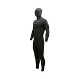 Alder Mens EVO Fire MX Hooded 6/4 Chest Zip Wetsuit - Black