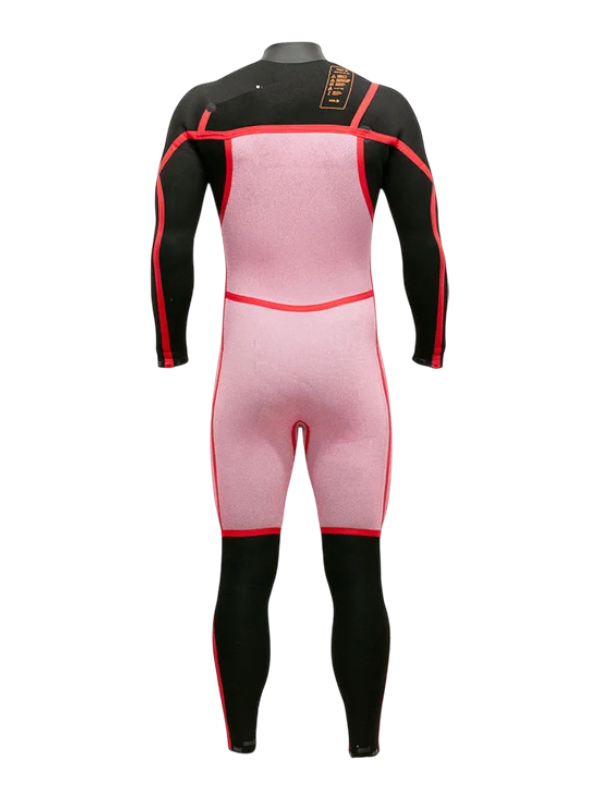 Alder Mens EVO Fire MX 5/4 Chest Zip Wetsuit - Black