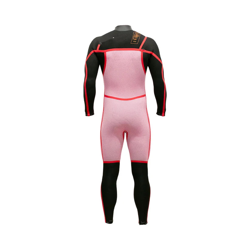 Alder Mens EVO Fire MX 5/4 Chest Zip Wetsuit - Black