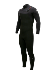 Alder Mens EVO Fire MX 5/4 Chest Zip Wetsuit - Black