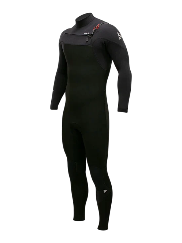 Alder Mens EVO Fire MX 5/4 Chest Zip Wetsuit - Black