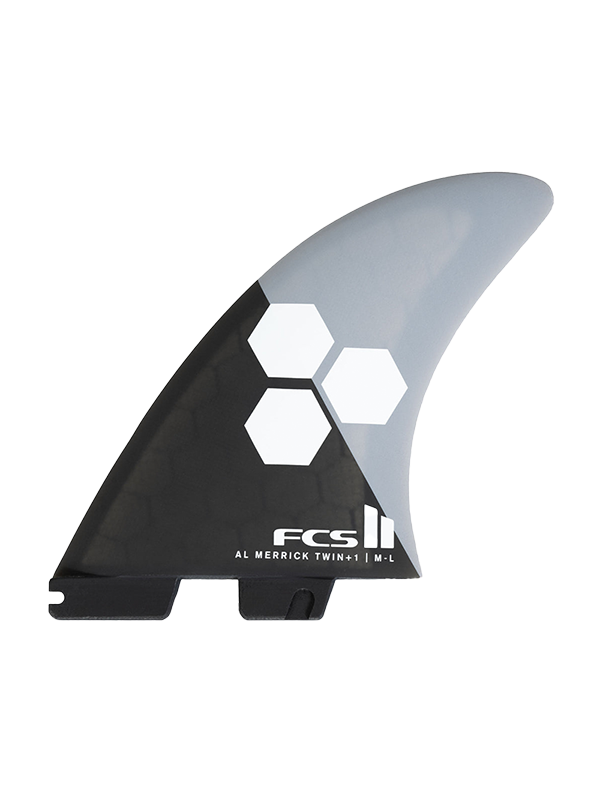 FCS 2 AM PC Twin +1 Fin - Grey/Charcoal