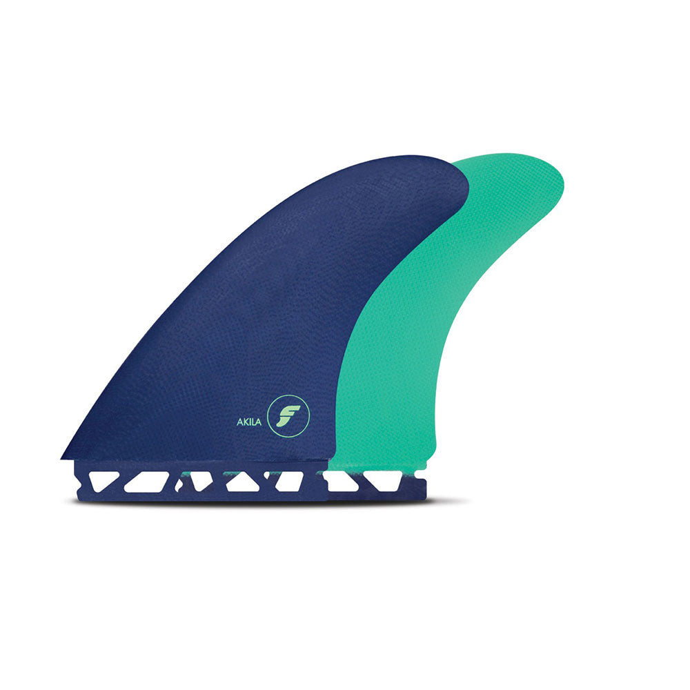 Futures Akila Aipa Twin Fins - Dark Purple/Mint