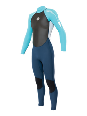 Alder Girls Impact 3/2 Wetsuit - Cyan
