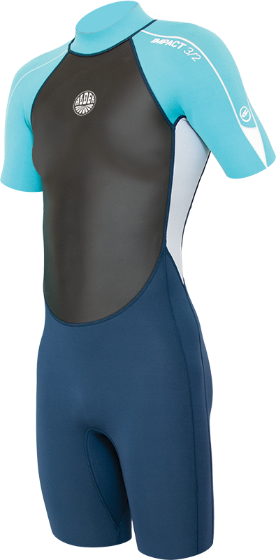 Alder Impact 3/2 Shortie Girls - Cyan Blue-Wetsuits-troggs.com