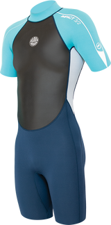 Alder Impact 3/2 Shortie Girls - Cyan Blue-Wetsuits-troggs.com