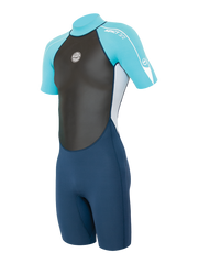 Alder Impact 3/2 Shorty - Cyan Blue