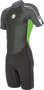 Alder Impact 3/2 Shortie - Green-Kids Wetsuits-troggs.com