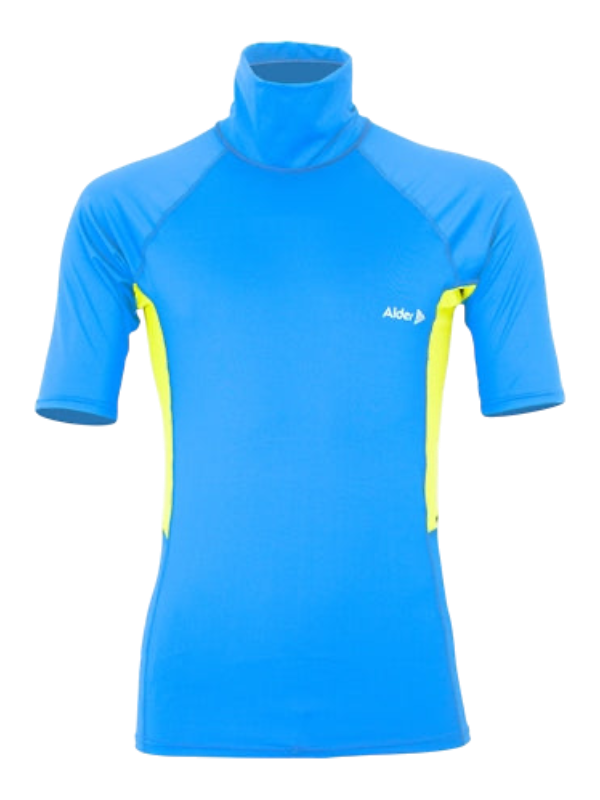 Alder Junior Cruz Short Sleeve Rash Vest - Blue