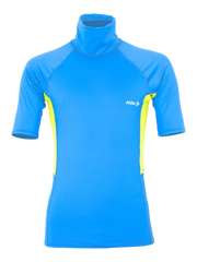 Alder Junior Cruz Short Sleeve Rash Vest - Blue