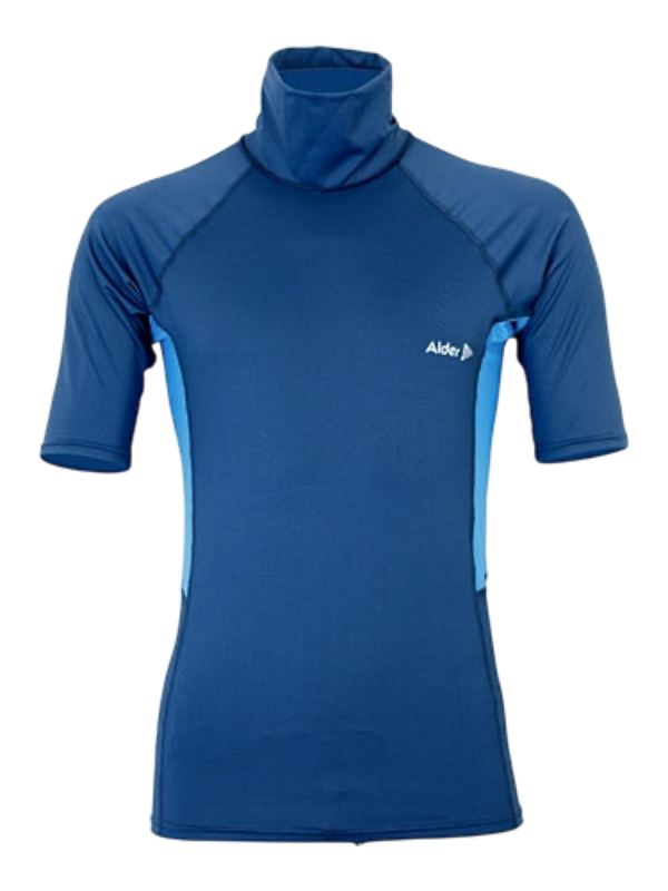 Alder Junior Cruz Short Sleeve Rash Vest - Navy