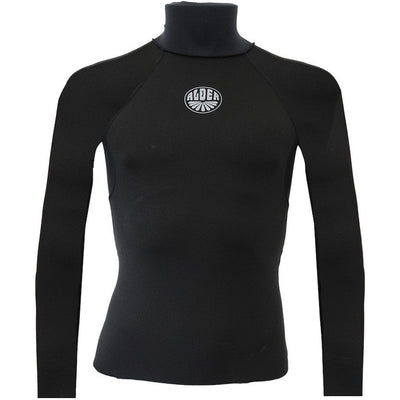 Alder Junior Spirit PolyPro Long Sleeve Rash Vest - Black-Rash Vests & Thermal Vests-troggs.com