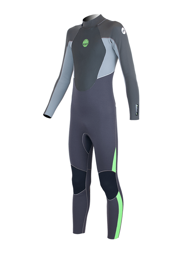 Alder Junior Stealth 5/4/3 Wetsuit - Metal