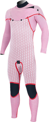 Alder Mens EVO Fire 5/4 Chest Zip Wetsuit - Black-Mens Wetsuits-troggs.com