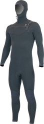 Alder Mens EVO Fire 6/4 Hooded Wetsuit - Black-Mens Wetsuits-troggs.com