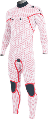 Alder Mens Luxe FX 5/4 Chest Zip Wetsuit - Black-Mens Wetsuits-troggs.com