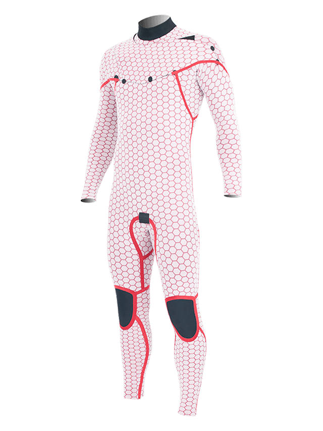 Alder Mens Luxe FX 5/4 Chest Zip Wetsuit - Black